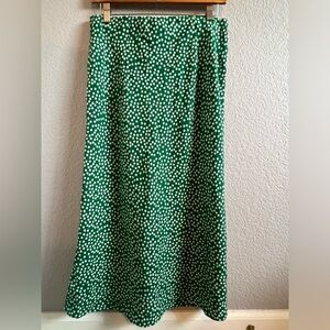 Maison d’Amélie Green Floral Midi Skirt